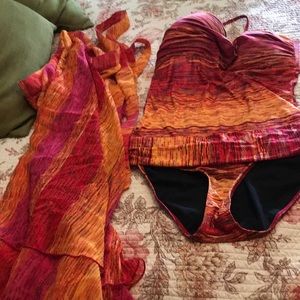 Kariza tankini with matching cover up